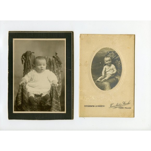 8 Antique Vintage Baby Photographs Cabinet Cards Photos Post Cards NJ  PA Europe - Picture 1 of 7
